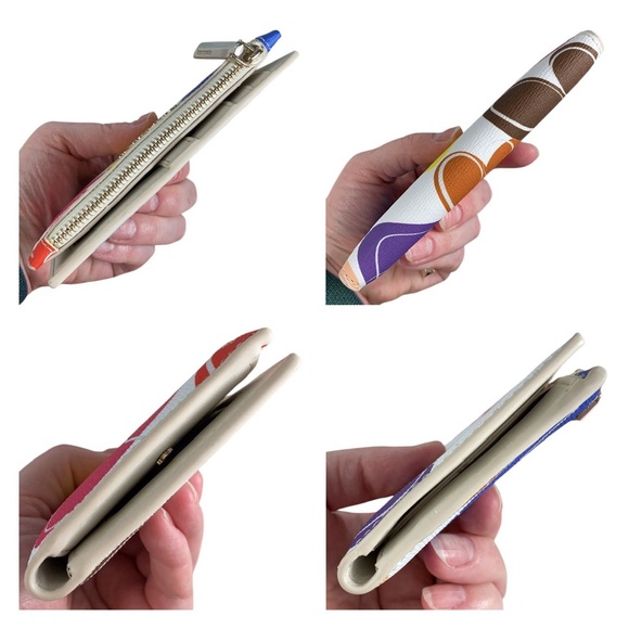 Kate Spade EUC Rainbow Hearts Printed Small Slim Bifold Wallet - Picture 5 of 16